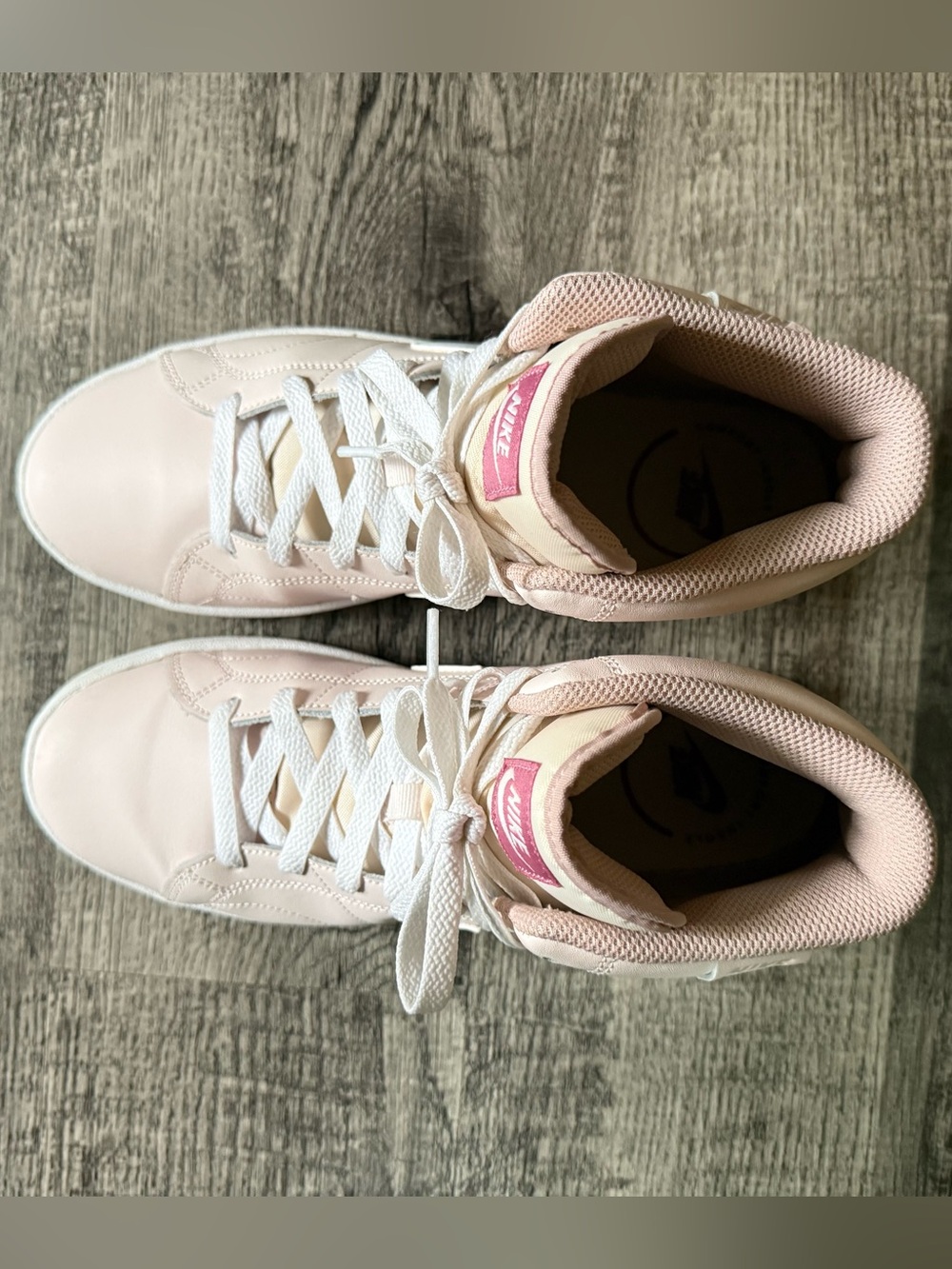 Nike Court Royale Women's Pale Pink High-Top Sneakers - Picture 7 of 10